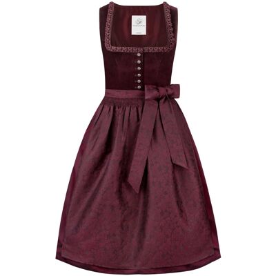 Dirndl Nicole (bordeaux, Gr. 42) von Stockerpoint Heimatgwand für Damen, Mieder: 100% Baumwolle, Rock: 50% Baumwolle, 50% Polyester Dirndl Nicole (bordeaux, Gr. 42) von Stockerpoint Heimatgwand für Damen, Mieder: 100% Baumwolle, Rock: 50% Baumwolle, 50% Polyester