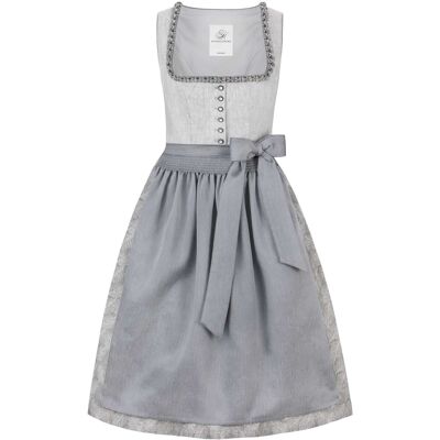 Dirndl Sarina (hellgrau, Gr. 38) von Stockerpoint Heimatgwand für Damen, Mieder: 100% Leinen, Rock: 100% Baumwolle Dirndl Sarina (hellgrau, Gr. 38) von Stockerpoint Heimatgwand für Damen, Mieder: 100% Leinen, Rock: 100% Baumwolle