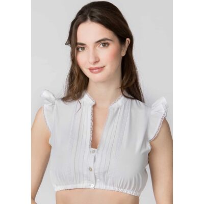 Dirndlbluse Satine (weiss, Gr. 40) von Stockerpoint für Damen, Oberteile, 55% Baumwolle, 45% Polyester Dirndlbluse Satine (weiss, Gr. 40) von Stockerpoint für Damen, Oberteile, 55% Baumwolle, 45% Polyester