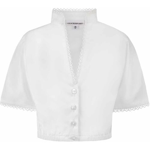 Dirndlbluse Susi (weiss, Gr. 98-104) von Stockerpoint Trachtenkids für Unisex, Oberteile, 100% Baumwolle