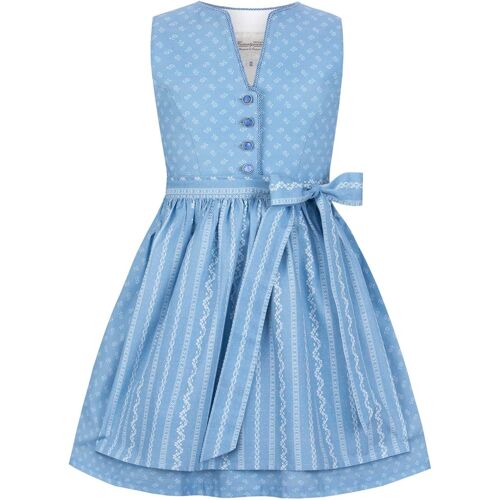 Kinderdirndl Leni (hellblau, Gr. 134-140) von Stockerpoint Trachtenkids für Unisex, 100% Baumwolle
