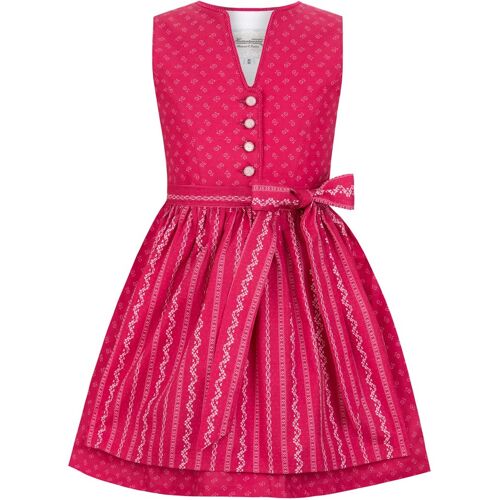 Kinderdirndl Leni (rot, Gr. 98-104) von Stockerpoint Trachtenkids für Unisex, 100% Baumwolle