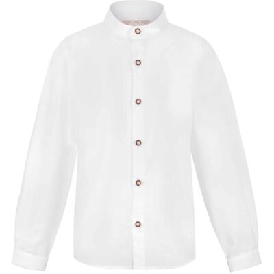Trachtenhemd Friedrich jr. (weiss, Gr. 86-92) von Stockerpoint Trachtenkids für Unisex, Oberteile, 100% Baumwolle Trachtenhemd Friedrich jr. (weiss, Gr. 86-92) von Stockerpoint Trachtenkids für Unisex, Oberteile, 100% Baumwolle