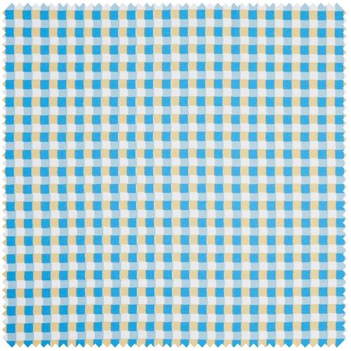 Baumwoll-Stoff "Karo-Blau" Acryl beschichtet