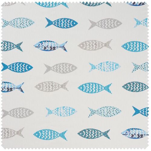 Globaltex Baumwoll-Stoff "Fische", Acryl beschichtet