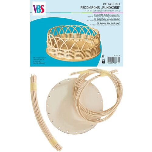 VBS Bastelset Peddigrohr "Rundkorb"