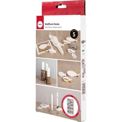 Rayher Silikon Gießform "Festliche Fische"