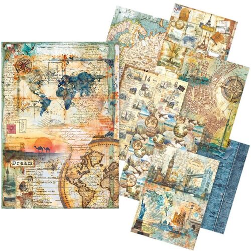 Ciao Bella Motiv-Strohseiden Sortiment "Wanderlust"