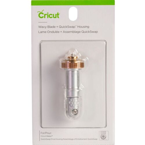 Cricut Werkzeug "Quickswap Tool - Wavy Blade Tip", Wellenförmige Klinge - mit Klingengehäuse/Halter