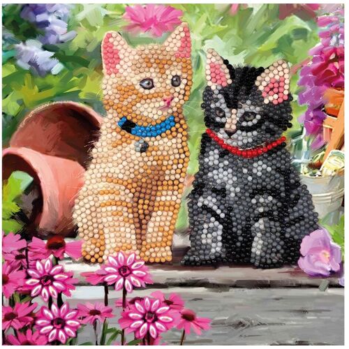 Craft Buddy Diamond Painting "Crystal Art Card" - Cat Friends
