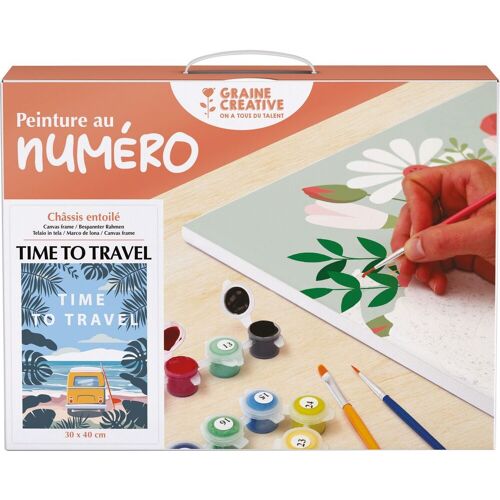 Graine Creative Malen nach Zahlen, Keilrahmen - Time to Travel