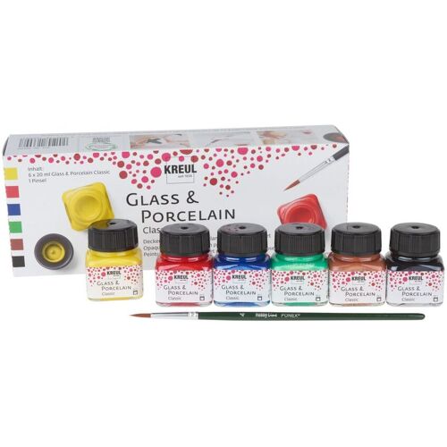 Kreul Kreative KREUL Glass & Porcelain Classic-Set "Grundfarben"