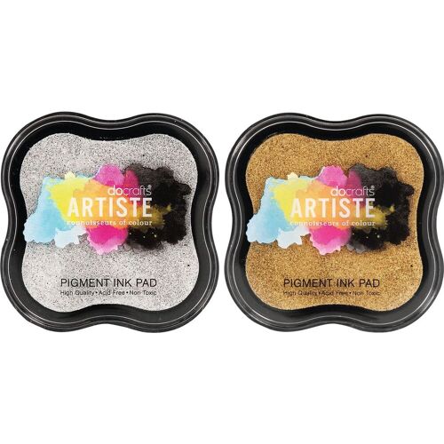 DoCrafts Metallic Stempelkissen, 2er-Set