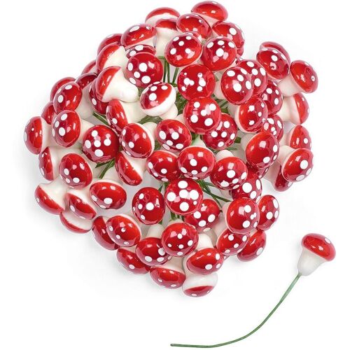 VBS XXL VBS Fliegenpilze am Draht, 100 Stück