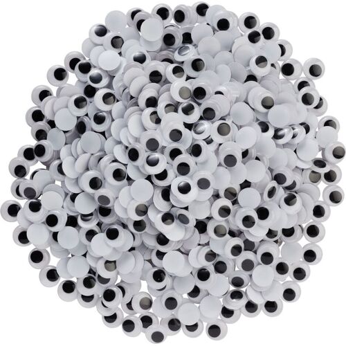 VBS XXL VBS Wackelaugen zum Aufkleben "Rund",16 mm, 800 Stück