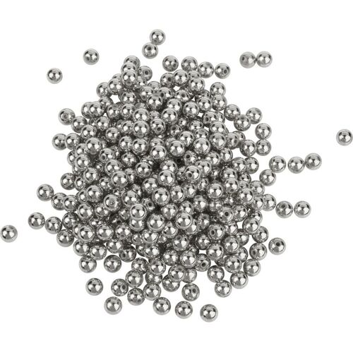 VBS XXL VBS Wachsperlen, Ø 8 mm, 320 Stück - Silber