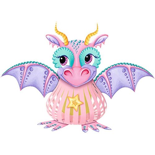 URSUS Laternen-Bastelset "Drachenmädchen"