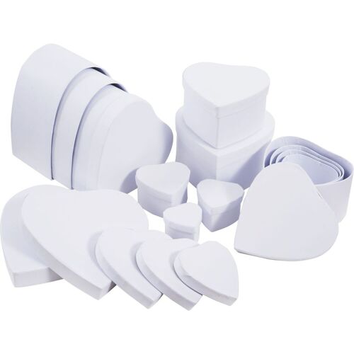 VBS XXL VBS Pappschachteln "Herz", 12er-Set