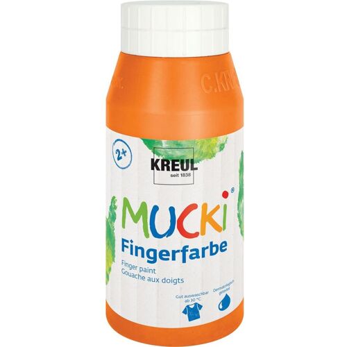 Kreul Kinder MUCKI Fingerfarbe, 750 ml - Orange