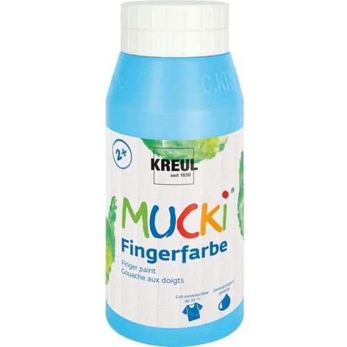 Kreul Kinder MUCKI Fingerfarbe, 750 ml - Hellblau