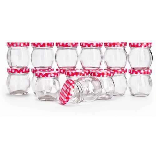 VBS XXL VBS Gläser mit Schraubdeckel "Bauchig", 16 Stück
