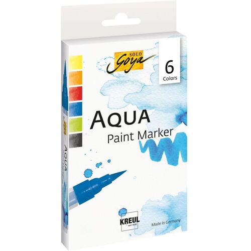 Kreul Künstler Solo Goya Aqua Paint Marker, 6er-Set