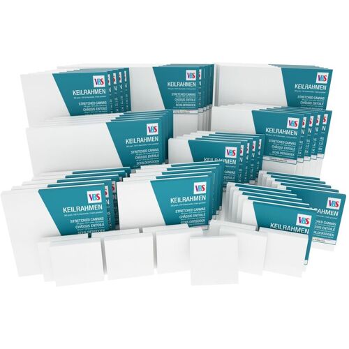VBS XXL VBS Keilrahmen "Mega-Pack", 60-tlg.
