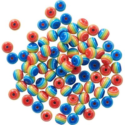 Rico Design itoshii Perlen-Set "Regenbogen", 6 mm Rico Design itoshii Perlen-Set "Regenbogen", 6 mm