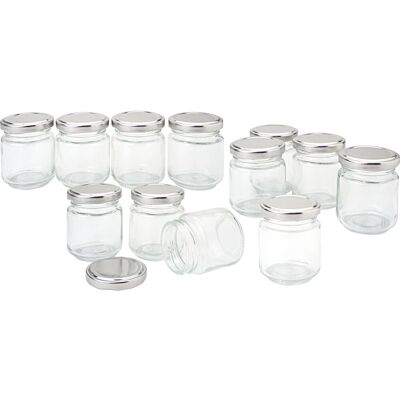VBS XXL VBS Gläser mit Schraubdeckel "Rund", 100 ml, 12 Stück VBS XXL VBS Gläser mit Schraubdeckel "Rund", 100 ml, 12 Stück