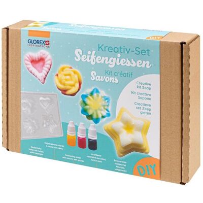 GLOREX Kreativ-Set "Seifengießen" - 8 bunte Seifen selber machen GLOREX Kreativ-Set "Seifengießen" - 8 bunte Seifen selber machen