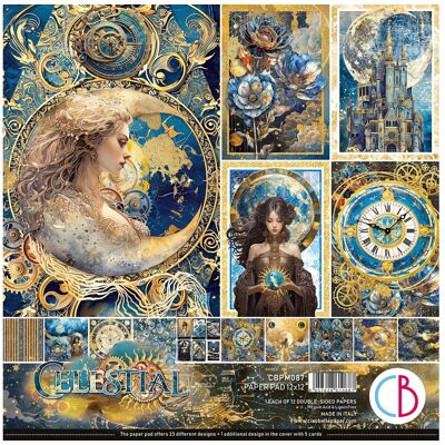 Ciao Bella Scrapbook-Papier - Celestial Himmel, Mond & Sterne Ciao Bella Scrapbook-Papier - Celestial Himmel, Mond & Sterne