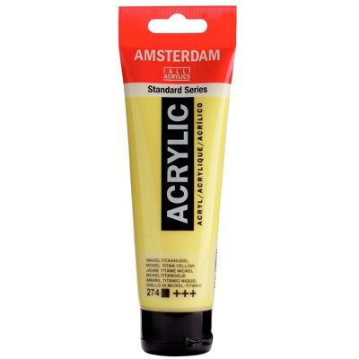 Royal Talens Amsterdam Nickel Titanium Gelb Acrylfarbe - 120ml - Produkttyp Royal Talens Amsterdam Nickel Titanium Gelb Acrylfarbe - 120ml - Produkttyp
