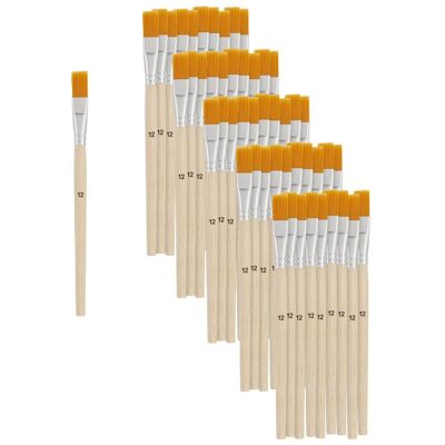 VBS XXL VBS Flachpinsel Synthetikhaar "Größe 12", 50 Stück VBS XXL VBS Flachpinsel Synthetikhaar "Größe 12", 50 Stück