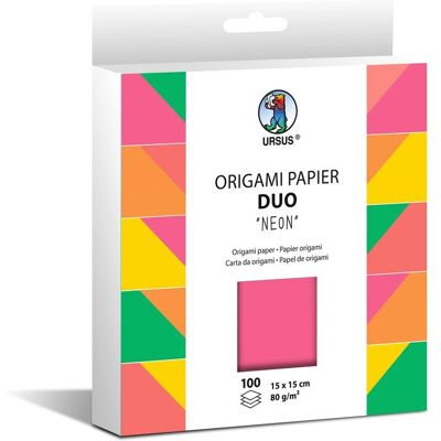 URSUS Origami Papier "Duo" - Neon URSUS Origami Papier "Duo" - Neon