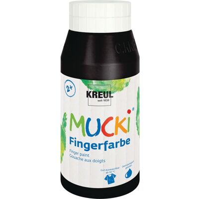 Kreul Kinder MUCKI Fingerfarbe, 750 ml - Schwarz Kreul Kinder MUCKI Fingerfarbe, 750 ml - Schwarz