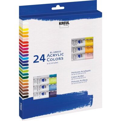 Kreul Künstler KREUL el Greco Acrylic-Set, 24 x 12 ml Tuben Kreul Künstler KREUL el Greco Acrylic-Set, 24 x 12 ml Tuben