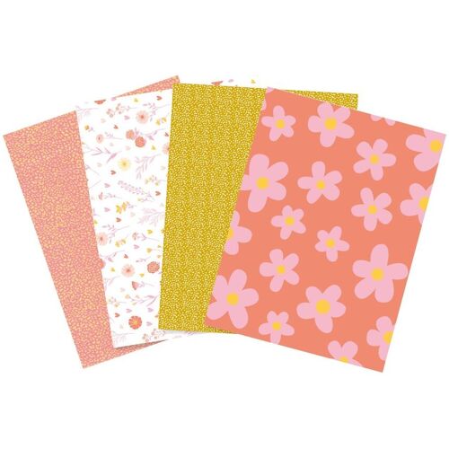 Décopatch Pocket Hot-Foil Collection Mix and Patch "Sunny Flowers"