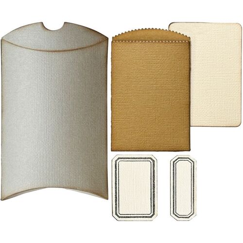 Sizzix Thinlits Stanzschablone "Pillow Box + Bag by Tim Holtz"