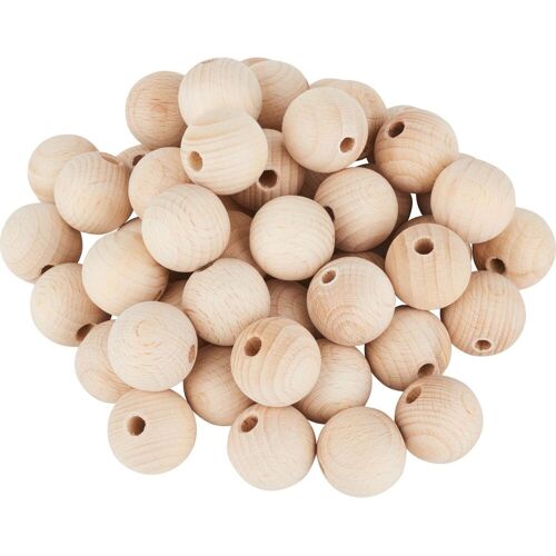 VBS Holzkugeln durchgebohrt "Ø 25 mm" - 50 Stück
