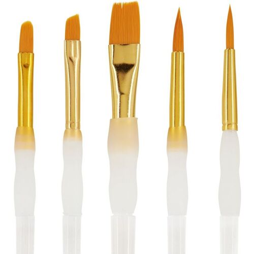 VBS Pinselset mit Softgriff, 5er-Set