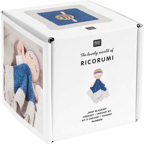 Rico Design Ricorumi Häkelset "Baby Blankies" - Rainbow