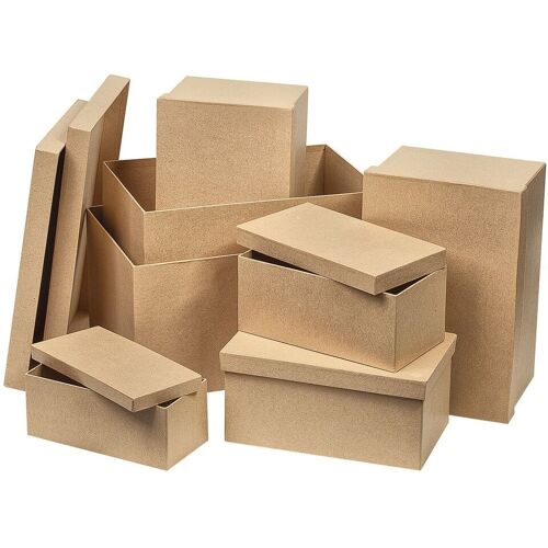 VBS Pappschachteln "Rechteck", 7er-Set