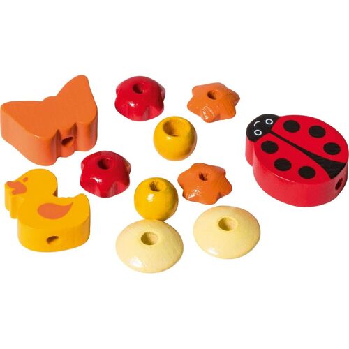 KNORR prandell Schnullerketten Holzperlen "Marienkäfer"