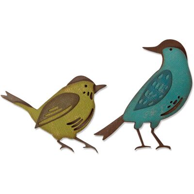 Sizzix Thinlits Stanzschablone "Feathered Friends by Tim Holtz" Sizzix Thinlits Stanzschablone "Feathered Friends by Tim Holtz"