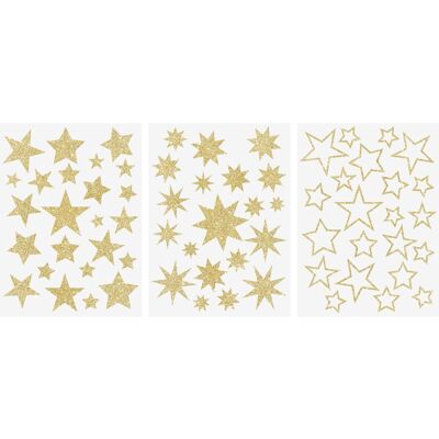 Heyda Fenster Sticker "Sterne Gold" Heyda Fenster Sticker "Sterne Gold"