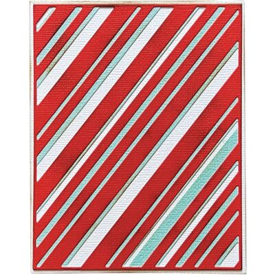 Tim Holtz Layered Stripes Stanzschablone - Metalldesign Tim Holtz Layered Stripes Stanzschablone - Metalldesign