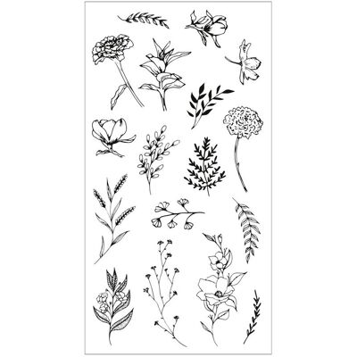 Sizzix Clear Stamps Set "Garden Botanicals" Sizzix Clear Stamps Set "Garden Botanicals"