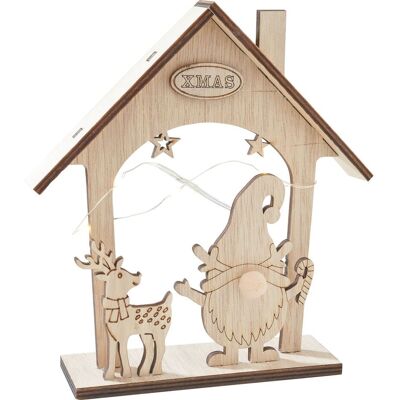 VBS Holz-Steckmotiv "Wichtelhaus", inkl. LED VBS Holz-Steckmotiv "Wichtelhaus", inkl. LED