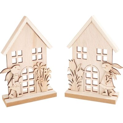 VBS Holz-Steckmotiv "Bunny Cottage", 2er-Set VBS Holz-Steckmotiv "Bunny Cottage", 2er-Set