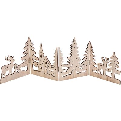 VBS Holz-Silhouette "Kirche mit Reh" VBS Holz-Silhouette "Kirche mit Reh"